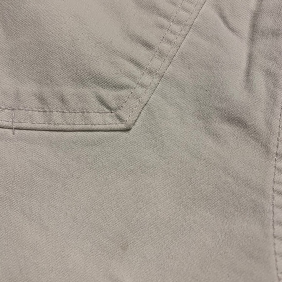 LOFT White Scalloped Jean Shorts - Picture 3 of 4